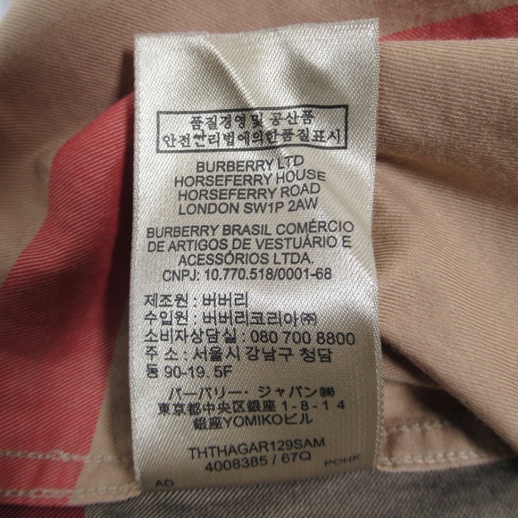 Burberry Men's Check Cotton Button Down Shirt Archive Beige Size XXL - Picture 11 of 12